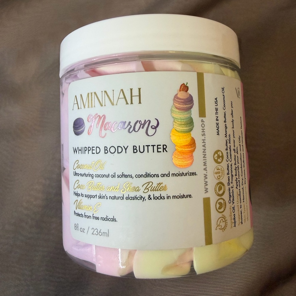 Aminnah Macaron Whipped Body Butter